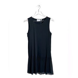 NWT - Women's Black Pleated Long Tank Dress - Size Small